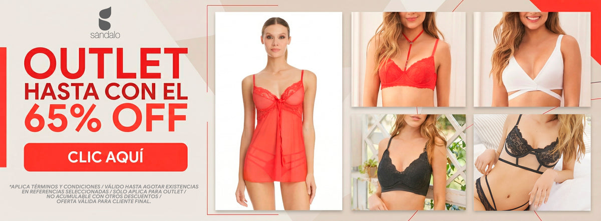 Outlet Sándalo: brasieres y panties con descuento